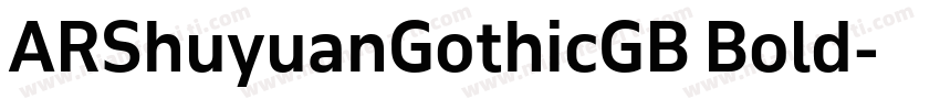 ARShuyuanGothicGB Bold字体转换